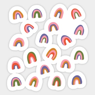 Tween spirit simple colorful rainbows Sticker